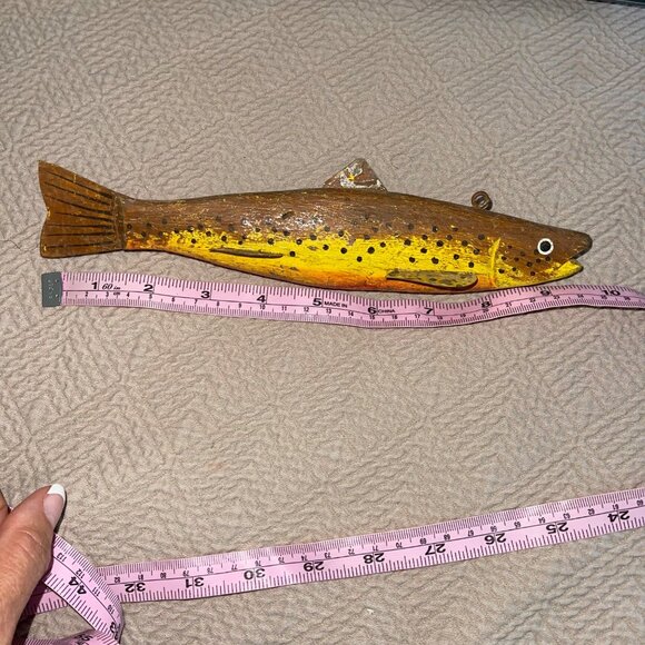 Vintage Folk Art Fishing Decoys Collectible Decor Set of 5 - Picture 12 of 14